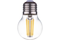Лампа светодиодная нитевидная прозрачная шар G45 7 Вт 6500 К Е27 Фарлайт*50шт