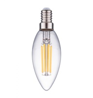 Лампа светодиодная нитевидная прозрачная свеча С35 7 Вт 4000 К Е14 Фарлайт