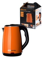 Электрический чайник "Ника", нержавеющая сталь / пластик, 1,8 л, 1800 Вт, оранжевый, TDM*
